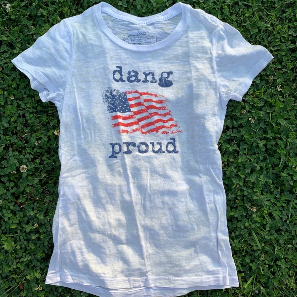 dang proud with an American flag